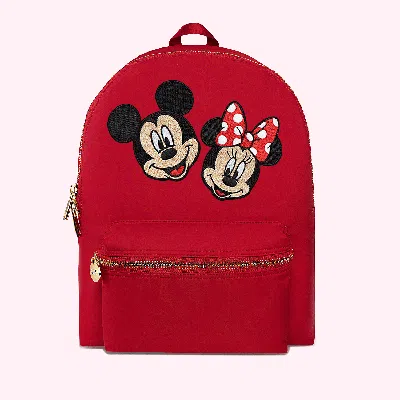 Stoney Clover Lane Ruby Backpack With Large Mickey & Minnie Patch