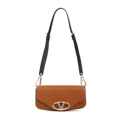 Shop Valentino Garavani Shoulder Bags In Brown