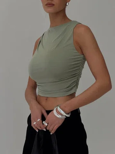 PRINCESS POLLY LOWER IMPACT HOLD EM HIGH NECK TOP 