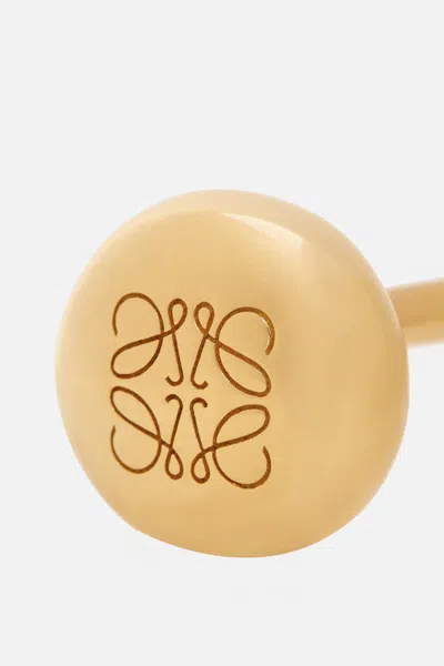 Loewe Anagram Pebble Bangle In Sterling Silver In Gold