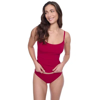 Profile By Gottex Devine Round Neck Tankini Swim Top In Multi