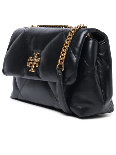 Tory Burch Kira Diamond Quilted Leather Small Convertible Shoulder Bag In 黑色的