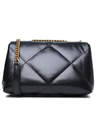 Tory Burch Kira Diamond Quilted Leather Small Convertible Shoulder Bag In 黑色的