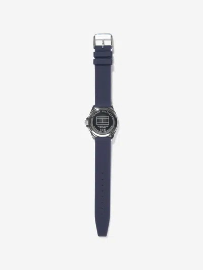 Tommy Hilfiger Boys Logo Strap Watch In Blue