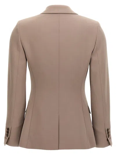 Theory Staple Blazer And Suits Beige In Beige