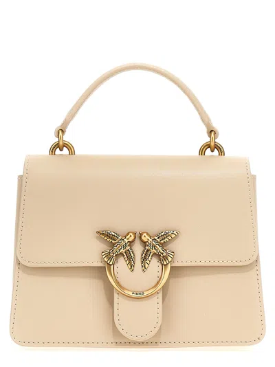 Pinko Love One Hand Bags Beige In 浅褐色的