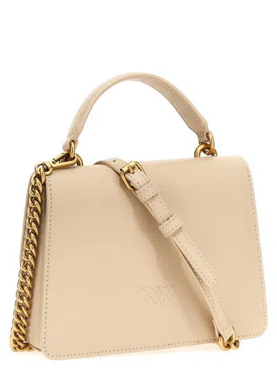 Pinko Love One Hand Bags Beige In 浅褐色的