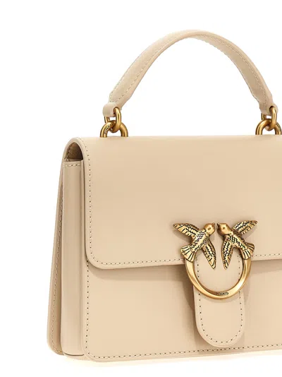 Pinko Love One Hand Bags Beige In 浅褐色的
