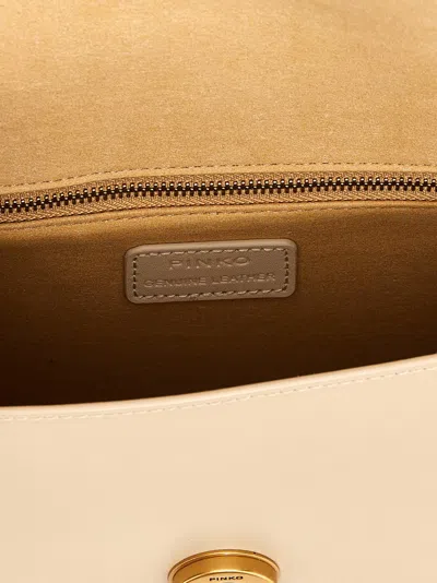 Pinko Love One Hand Bags Beige In 浅褐色的