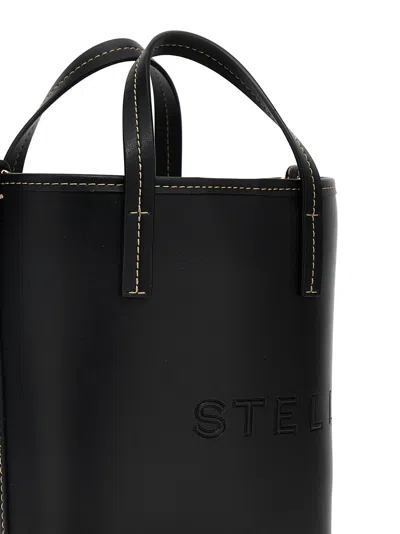 Stella Mccartney Black Alter Mat Satchel Bag In 黑色的
