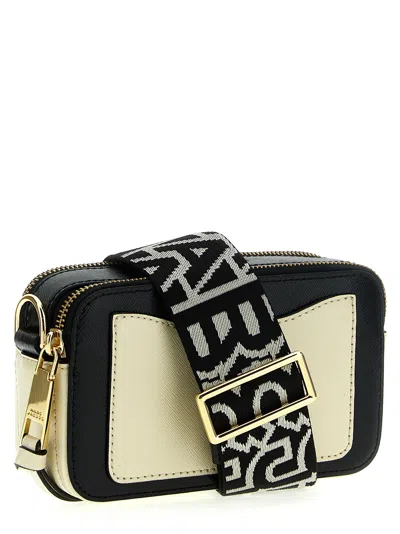 Marc Jacobs The Snapshot Cloud White Multi Leather Camera Bag In White