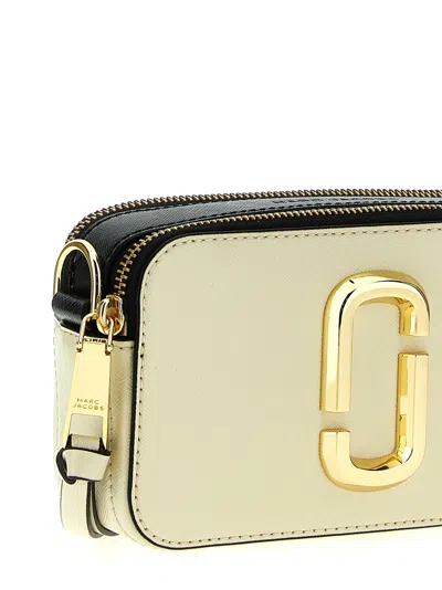 Marc Jacobs The Snapshot Cloud White Multi Leather Camera Bag In White