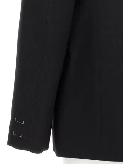 Maison Margiela Double-breasted Blazer Blazer And Suits Black In 黑色的