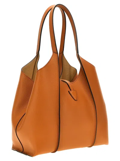 Tod's 't Timeless' Mini Shopping Bag In 棕色的