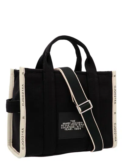 Marc Jacobs Womens Black The Jacquard Large Tote Bag In 白色/黑色