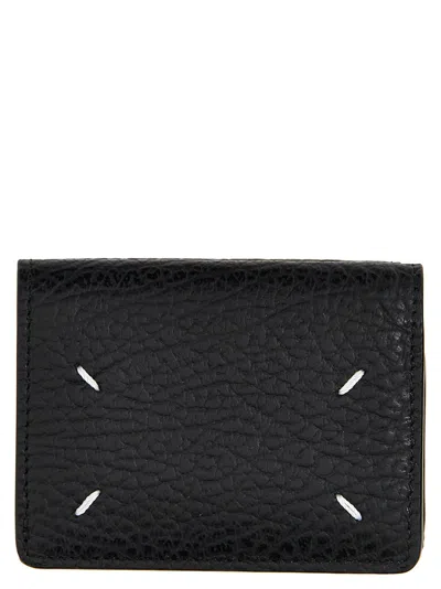 Maison Margiela Stitching Wallet In 黑色的