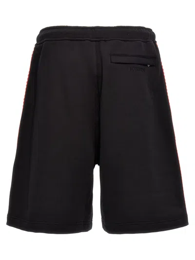 Shop Lanvin 'side Curb' Bermuda Shorts In Black