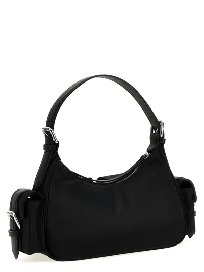 Pinko Cargo Bag In Recycled Technical Fabric In 黑色的