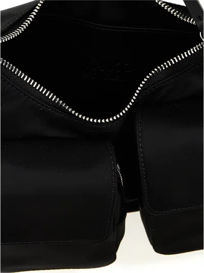 Pinko Cargo Bag In Recycled Technical Fabric In 黑色的