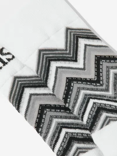 Missoni Kids Zigzag Socks In Black