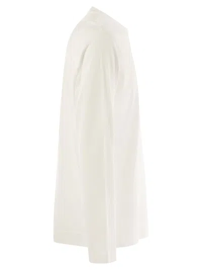 Fedeli Extreme Long-sleeved Giza Cotton T-shirt In White