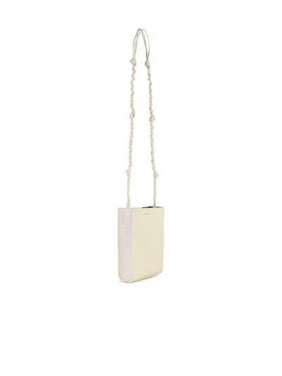 Jil Sander Small Tangled Soft Shoulder Bag In 象牙