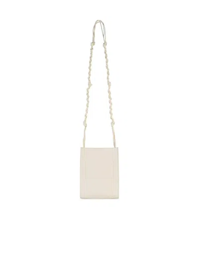 Jil Sander Small Tangled Soft Shoulder Bag In 象牙