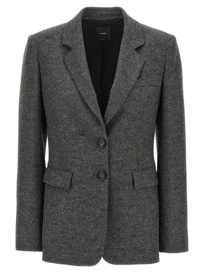 Shop Pinko 'ruota' Blazer In Gray