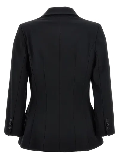Elisabetta Franchi Tailored Fit Single-breasted Blazer In Black