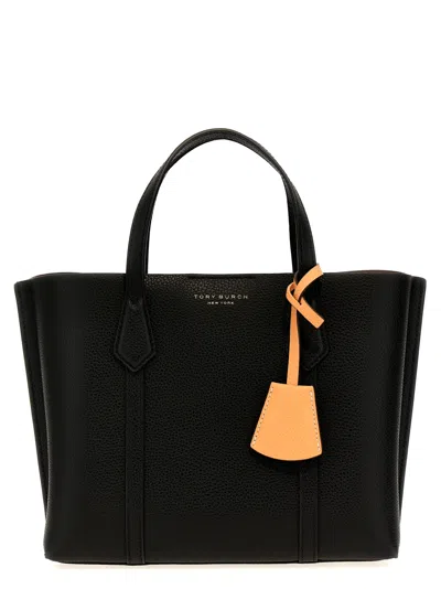 Tory Burch Shopping Perry Small In Pelle Martellata Color In 黑色的