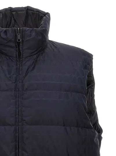 Valentino Reversible Down-filled Vest In Multicolor