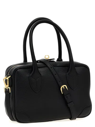 Golden Goose Deluxe Brand Women Black Leather Vita Handbag In 黑色的