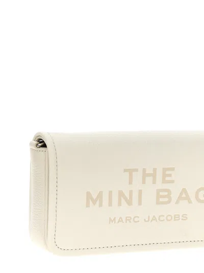 Marc Jacobs The Leather Mini Cotton Cross-body Bag In White