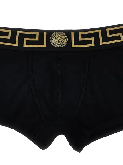 Versace Navy Medusa Boxer Briefs In Black
