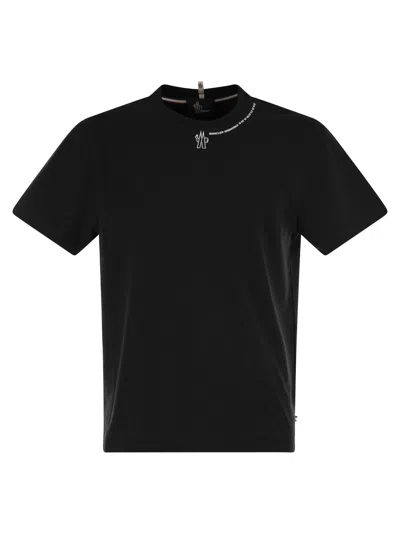 Shop Moncler Grenoble Logo T Shirt In Black