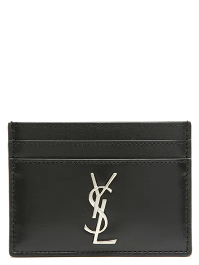 Saint Laurent Monogramme Card Holder In Black