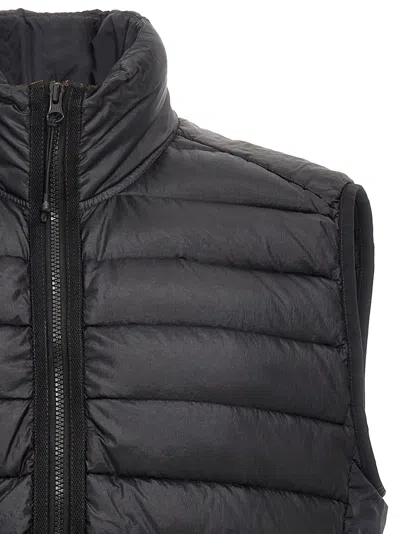 Shop Stone Island 'loom Woven Chambers R Nylon Down Tc' Vest In Black