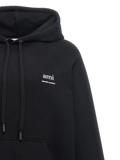 Shop Ami Alexandre Mattiussi Ami Paris 'ami Am' Hoodie In Black