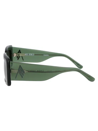 Attico The  Sunglasses 3 C16 Sun 013 In 013 Green Green Green