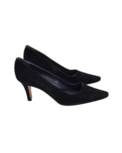 Manolo Blahnik Pointed-toe Pumps In Black Suede In Black