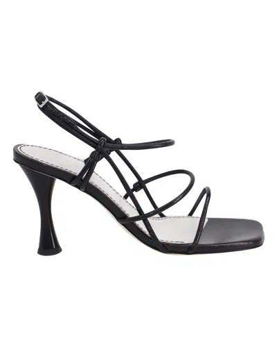 Proenza Schouler Square-toe Leather Sandals In Black