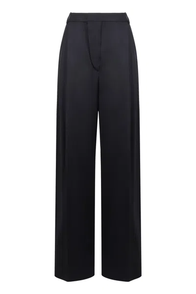 Victoria Beckham High-waist Wide-leg Trousers In Blue