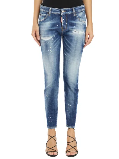 Dsquared2 Rammendo Medium Heritage Wash Jeans In Light Blue