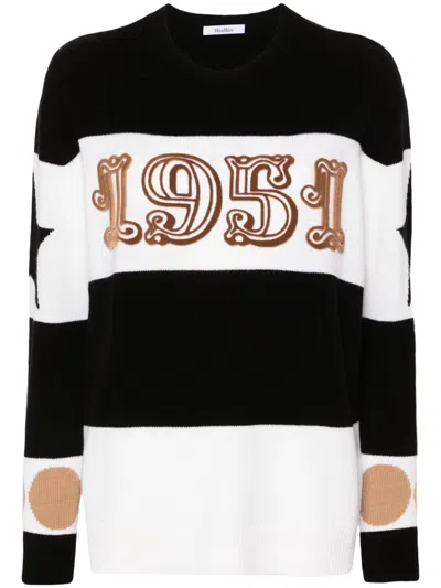 Max Mara Dirce Wool And Cashmere Sweater In Black