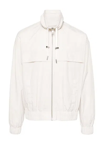 Ami Alexandre Mattiussi Logo-print Hooded Windbreaker In White