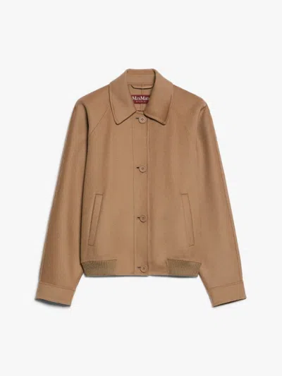 Max Mara Studio Outerwear In Camel