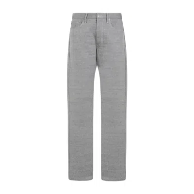 Maison Margiela Denim Jeans With Wide Leg And Pockets In Grey