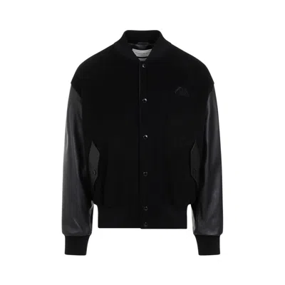 Shop Alexander Mcqueen Men's Calf Leather Jacket In Black
