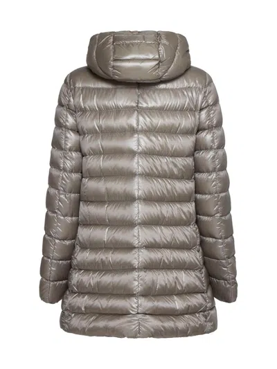 Herno A-shape Puffer Jacket In Grey