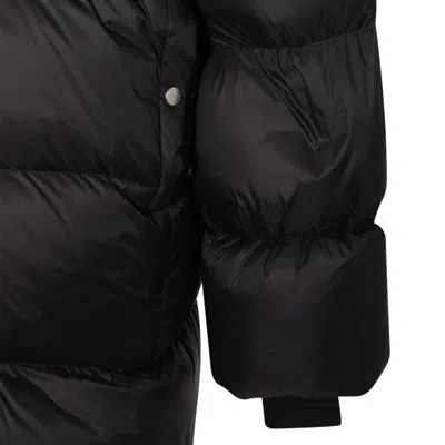 Shop Rick Owens Black Down Jacket